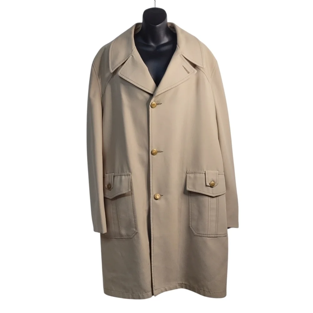 Best Coat Company Season Mates All Weather Men's Beige/Tan Trench Coat Size L